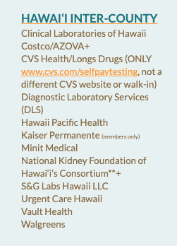 Covid testing centers to enter hawaii