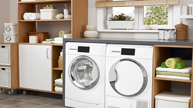 Organized Washer Dryer Laundry Room