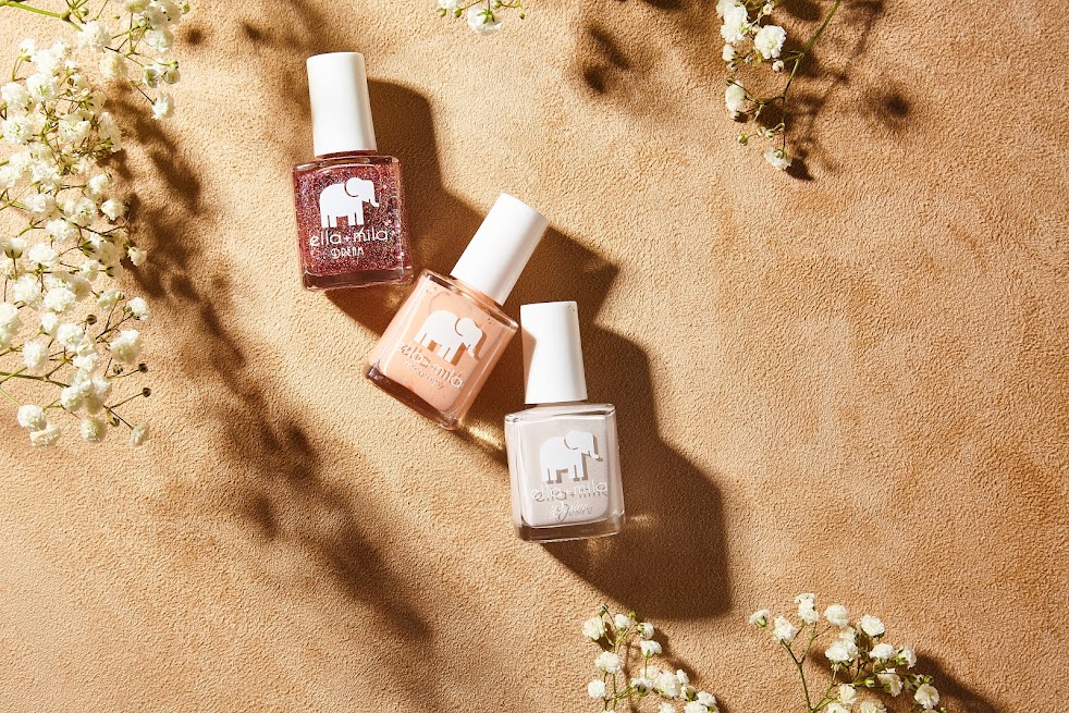 3 ella + mila nail polishes  