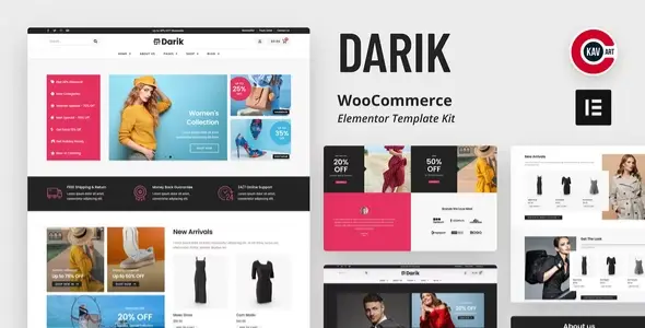 Darik – Fashion WooCommerce Elementor Template Kit