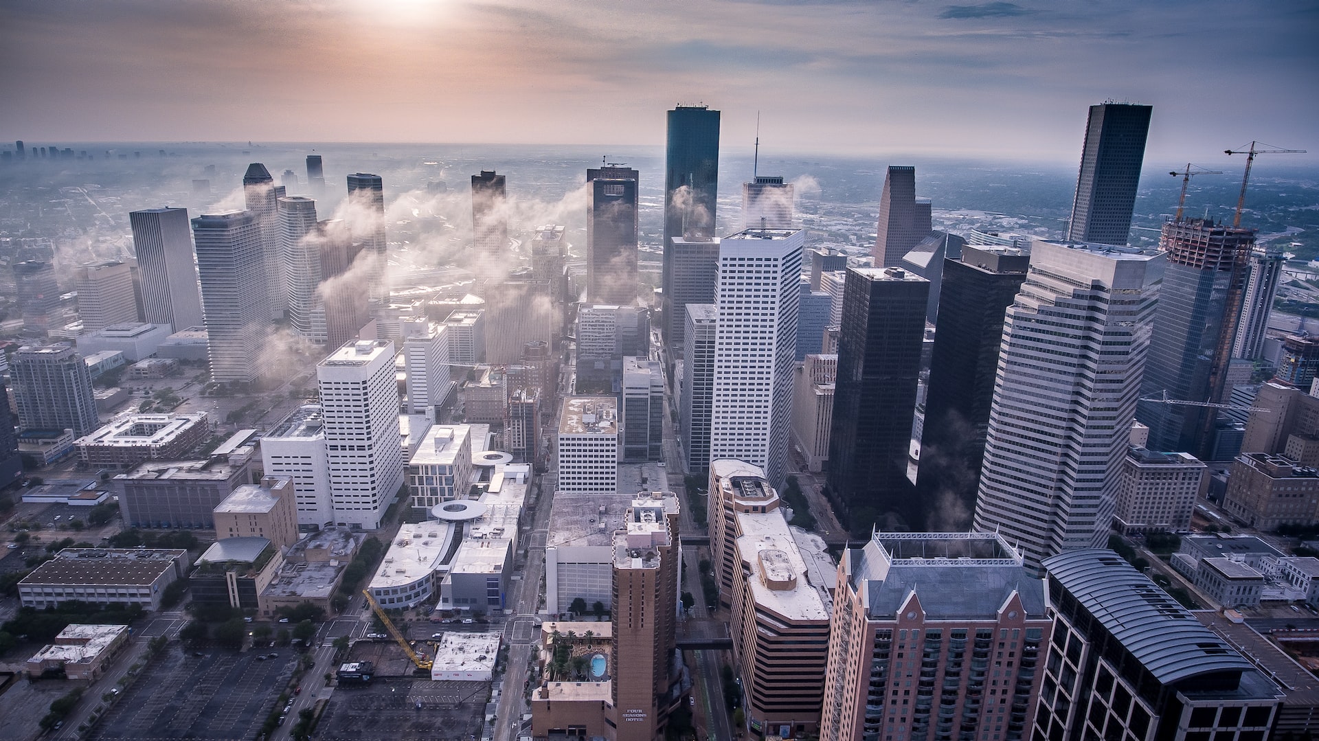 aerial view of Dallas