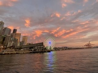 PNW colors over Seattle