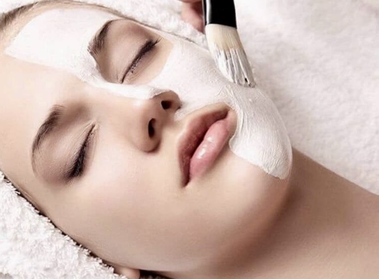 women over 40 getting an anti aging face mask