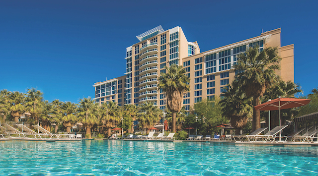 outside view of a world class spa Agua Caliente Resort Casino Spa in Rancho Mirage.