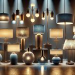 Blue lamps of all shapes